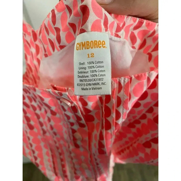 Gymboree Ice Cream Parlor Pink Dot Poplin Mini Dress Size 12 - Picture 5 of 5